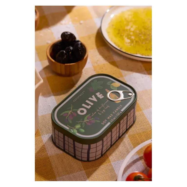 Bougie - Boite à sardines - 127 G - Olive 