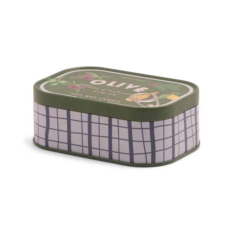 Bougie - Boite à sardines - 127 G - Olive 