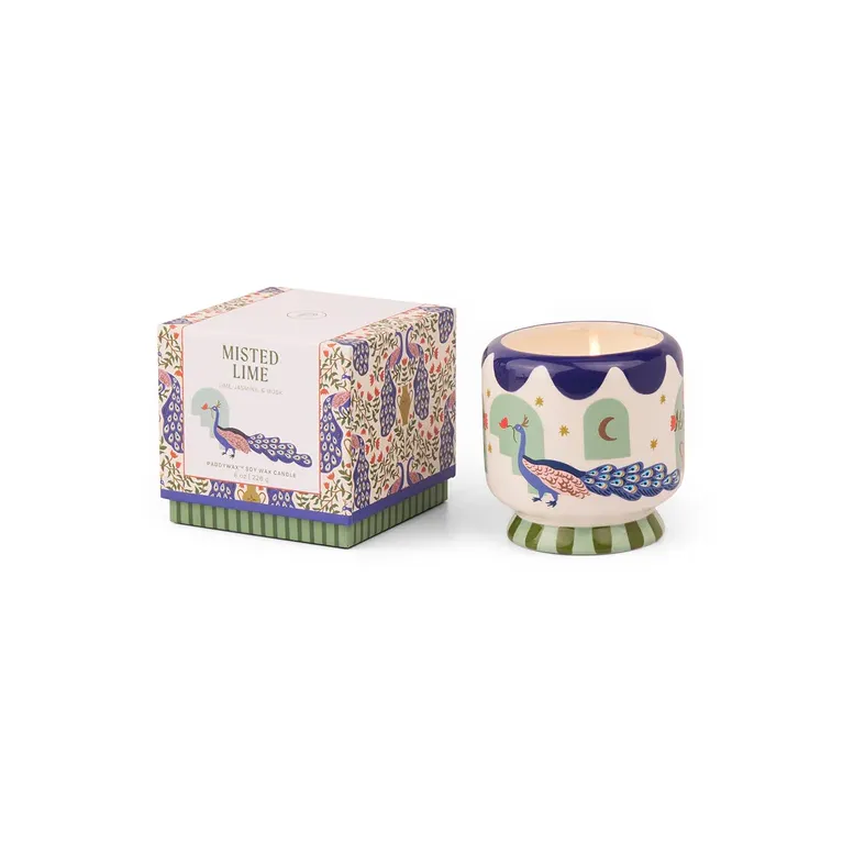Coffret bougie - 226gr - Misted lime paon