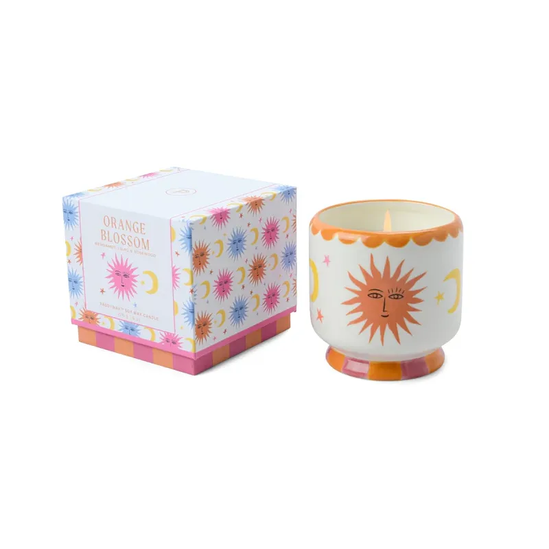 Coffret bougie - 226gr - Soleil, fleur d'orange et rose