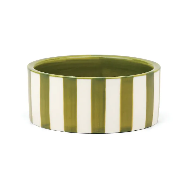 Coupelle céramique dessous de bouteille de vin - vert