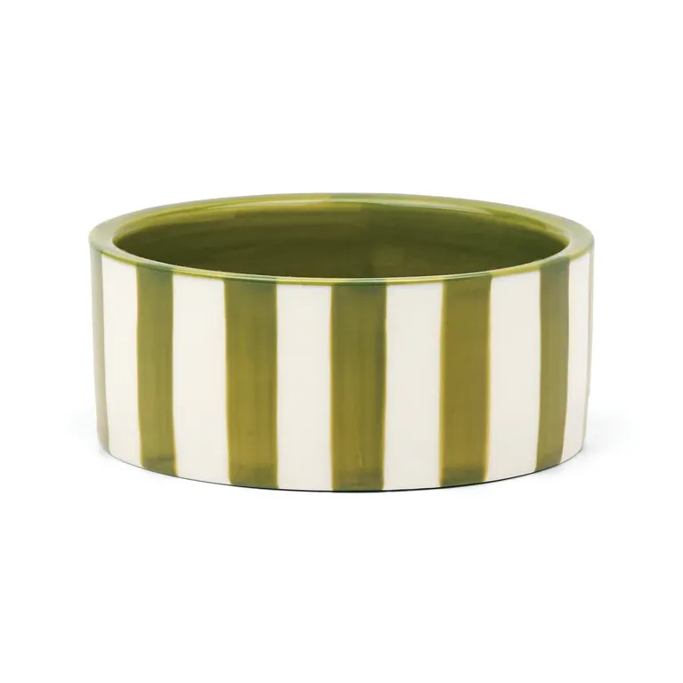 Coupelle céramique dessous de bouteille de vin - vert