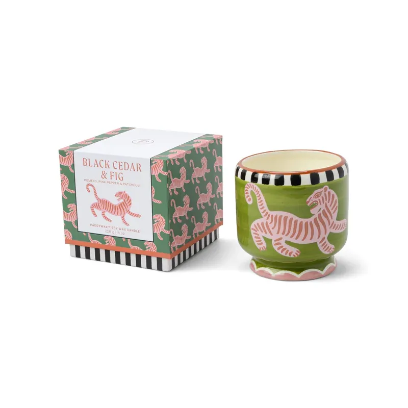 Coffret bougie - 226gr - Tigre, cèdre et Figue