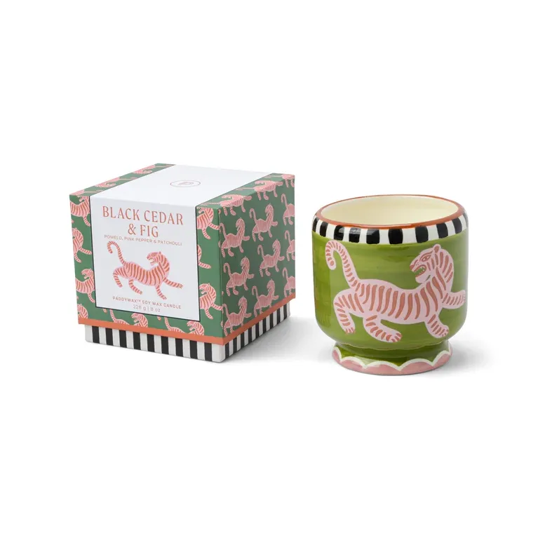 Coffret bougie - 226gr - Tigre, cèdre et Figue