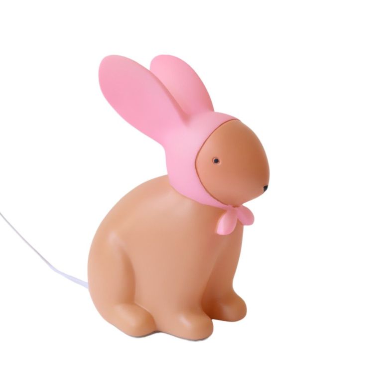 Lampe à poser - Lapin rose 