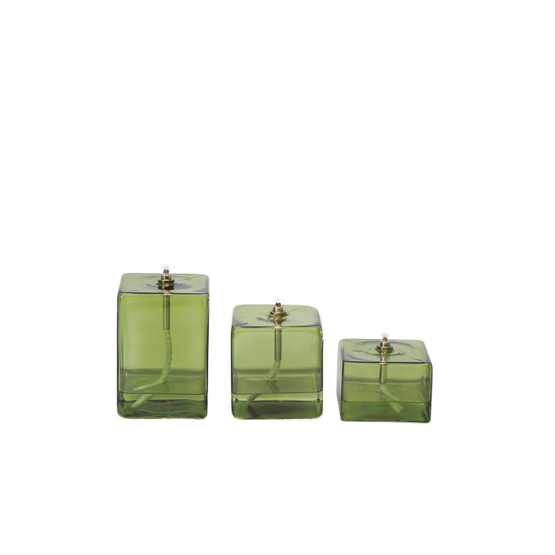 Lampe à huile S cube green