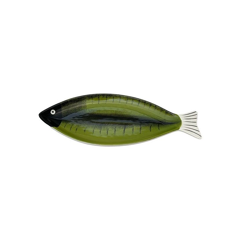Plat le poisson barbus green 42 cm