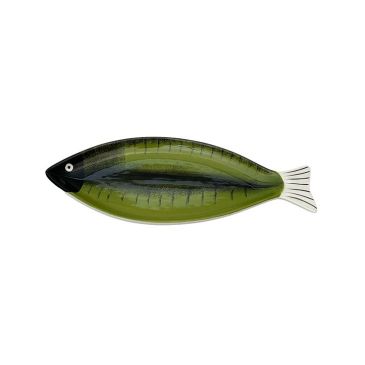 Plat le poisson barbus green 42 cm