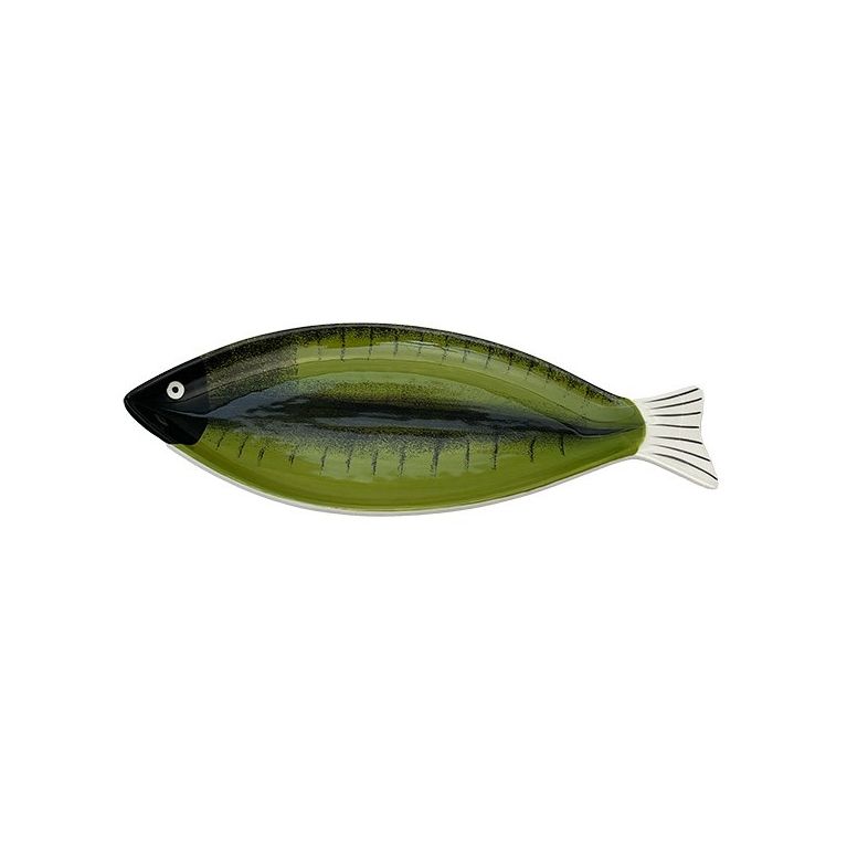 Plat le poisson barbus green 42 cm