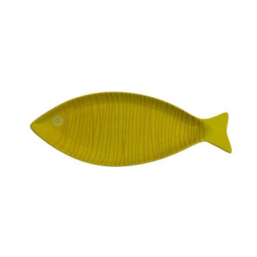Plateau poisson - Jaune - 42 cm 