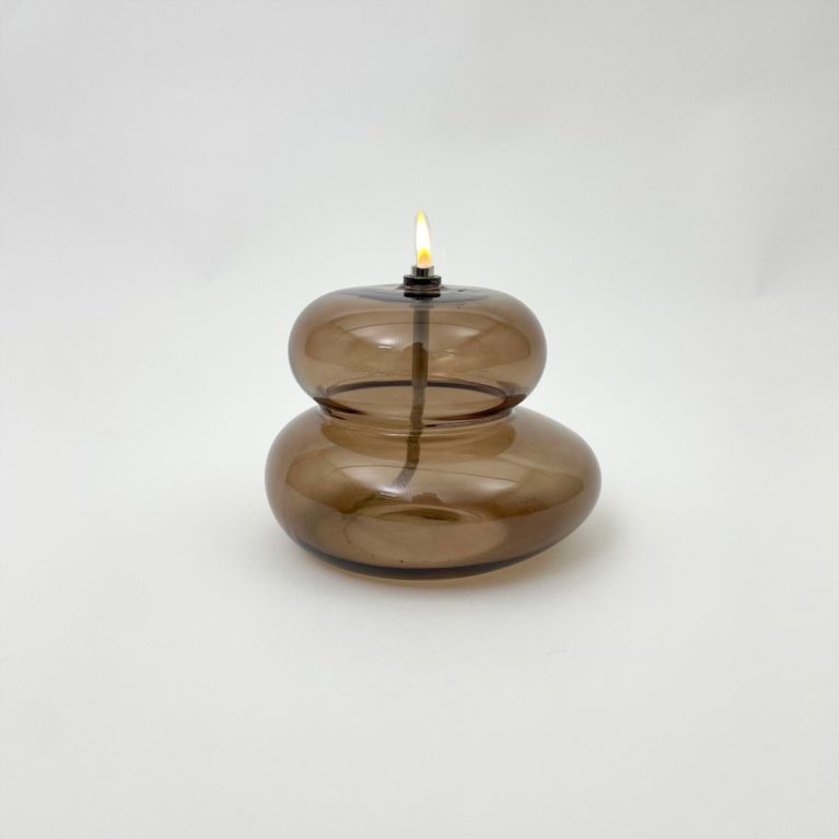 Lampe à huile - Totem bronze S