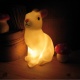 Veilleuse lapin lumineuse 15 cm pour bébé - piles - Rex