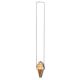 Collier long en bois massif Cornet de glace Les Folles Marquises