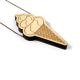 Collier long en bois massif Cornet de glace Les Folles Marquises