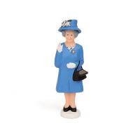 Reine d'Angleterre main dynamique solaire bleu au chapeau