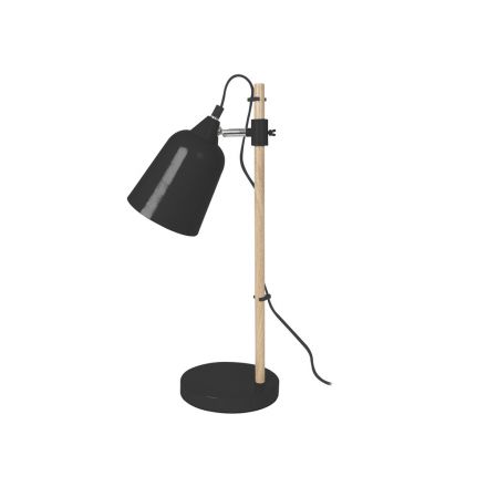 Lampe de table wood like noire