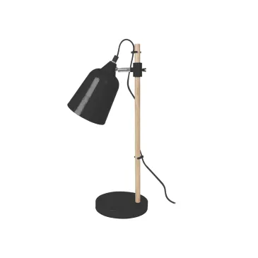 Lampe de table wood like noire